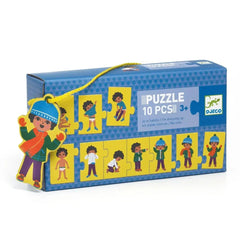 Puzzle Lernspiel Anziehen 10 Teile - dj08188 Djeco