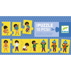 Puzzle Lernspiel Anziehen 10 Teile - dj08188 Djeco