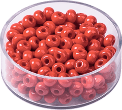 Rocailles Perlen - kaminrot Baiers