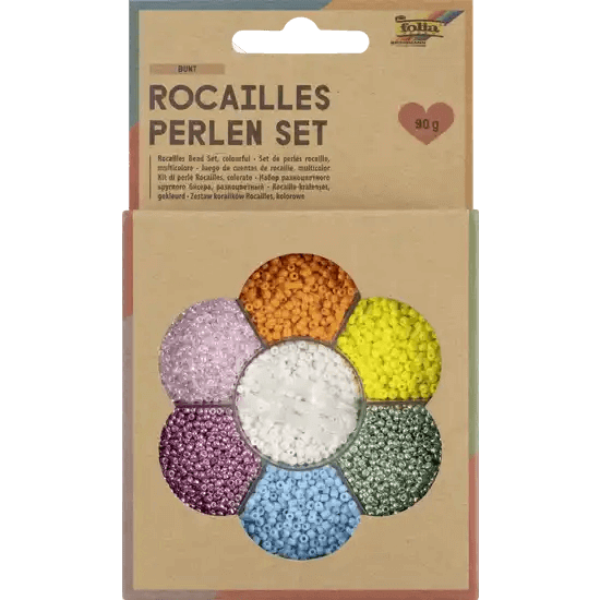 Rocailles Perlen Set - Bunt Folia