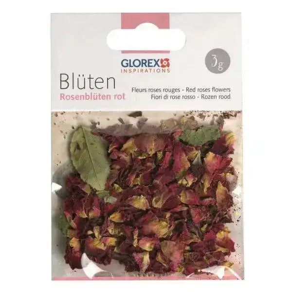 Rosenblüten rot 3g - 61601102-SALE Glorex