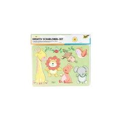 Schablonen Set kreativ Zoo, Pferde, Bauernhof, Meerestiere, Hunde, Katzen - 40611 Folia