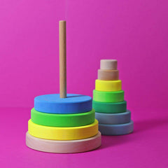 Scheibenturm groß - neongrün Grimms