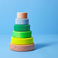 Scheibenturm klein - neongrün Grimms