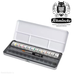Schmincke Metallkasten AKADEMIE Aquarell 12 x 1/2 Näpfchen - 75776 Schmincke