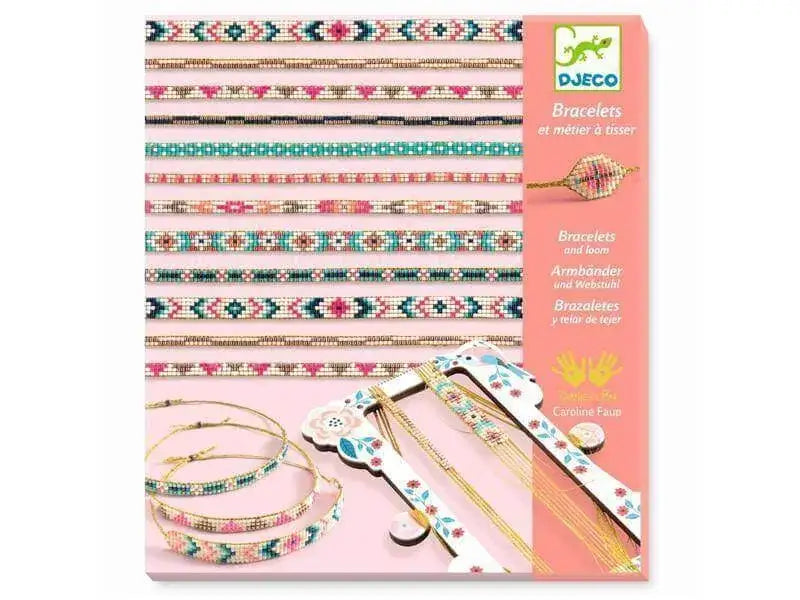Schmuck basteln - Armbänder weben Djeco