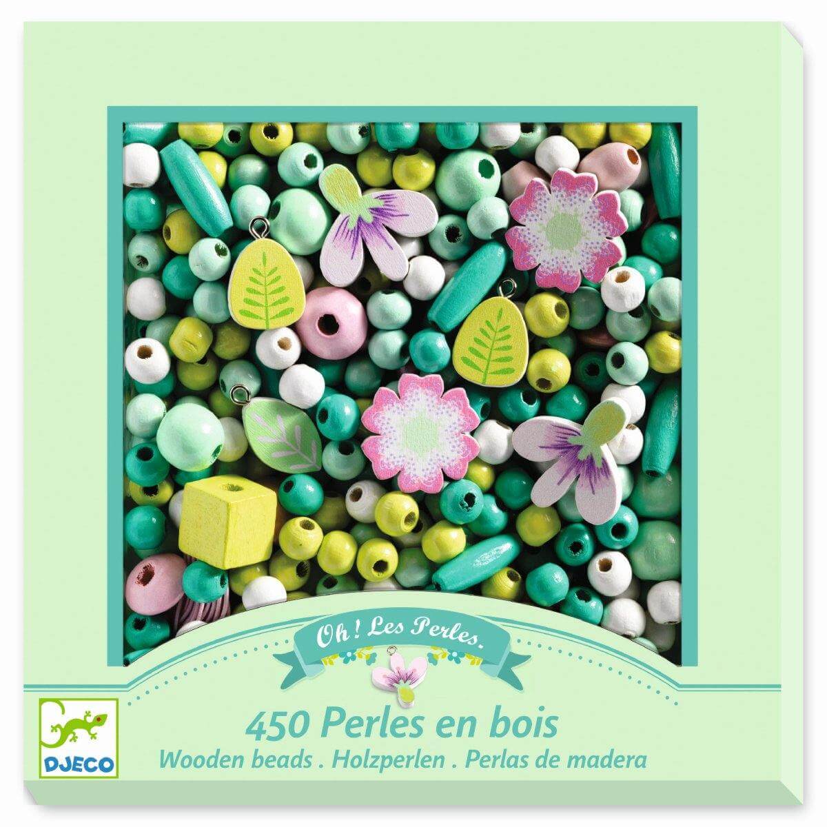 Schmuck basteln Blumen - 450 Perlen Djeco