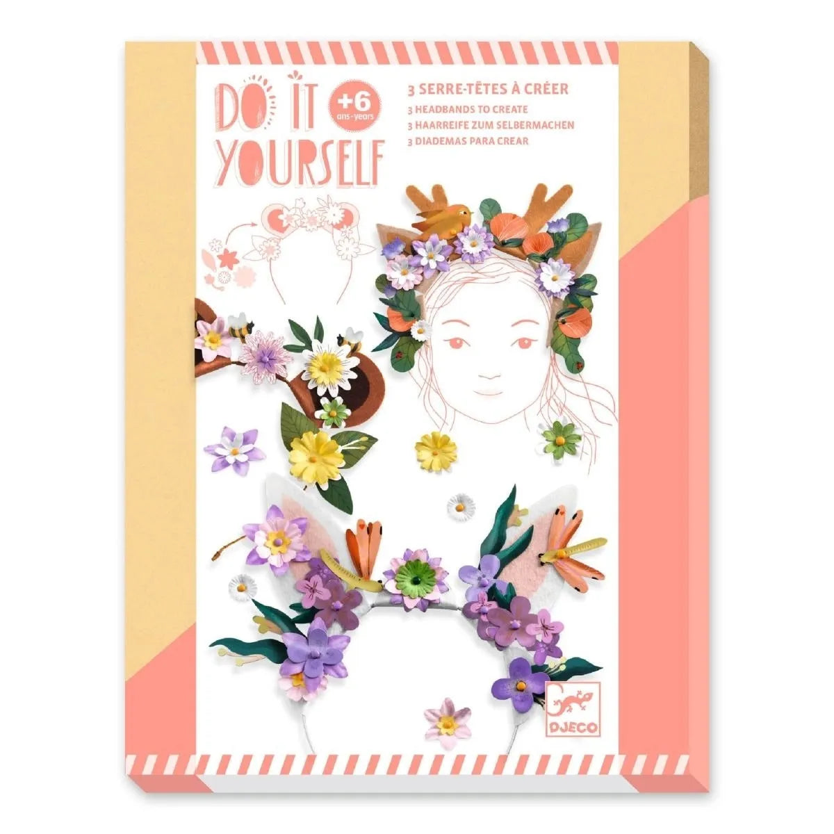 Schmuck basteln: Haarreif Flower Friends DIY - DJ07927 Djeco