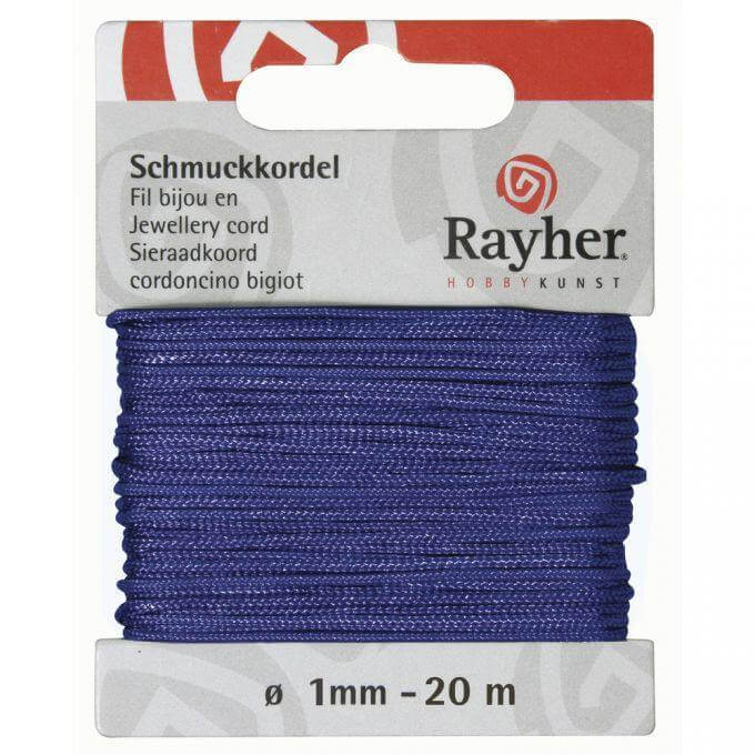 Schmuckkordel Dunkelblau Rayher