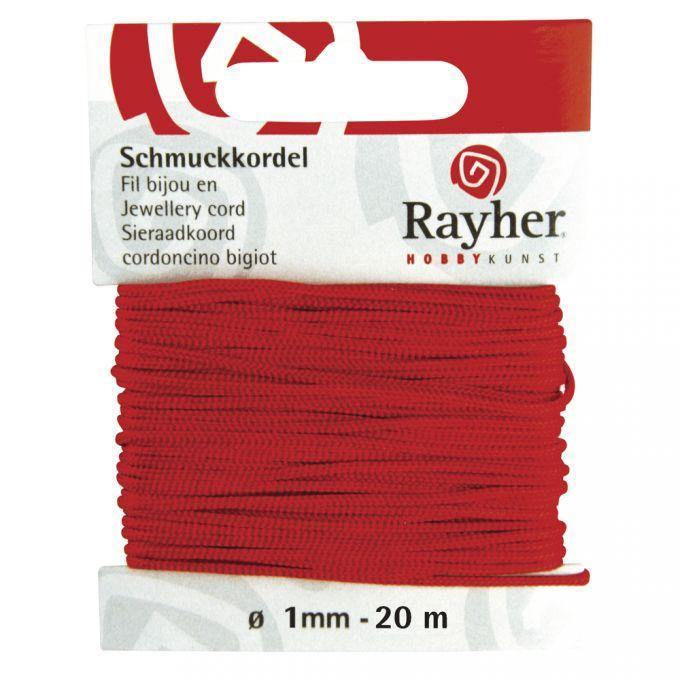 Schmuckkordel Rot Rayher