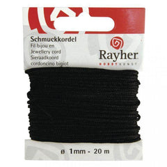 Schmuckkordel Schwarz Rayher
