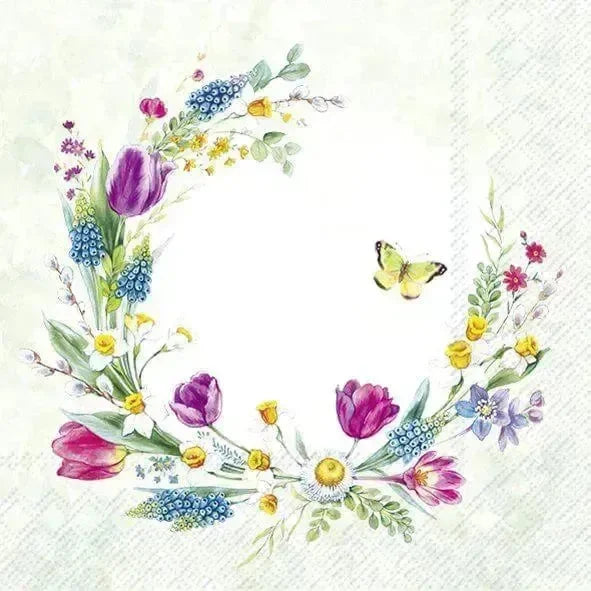 Servietten Spring Wreath IHR