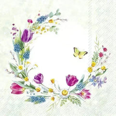 Servietten Spring Wreath IHR