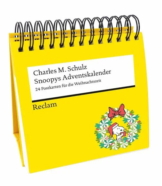 Snoopys Adventskalender. 24 Postkarten für die Weihnachtszeit - 4262461870103 Reclam Verlag