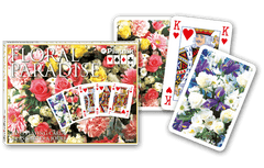 Spielkarten - Floral Paradise Blue - www. kunstundspiel .de 2299