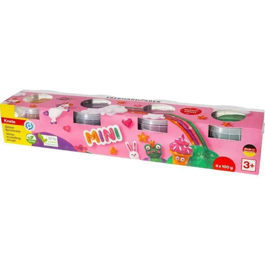 Spielknete Glitzer 4er Set Eberhard Faber