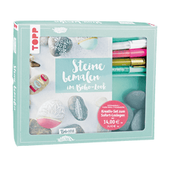 Steine bemalen im Boho-Look - Buch plus Material - Kreativ-Set zum Sofort-Loslegen Frech Verlag