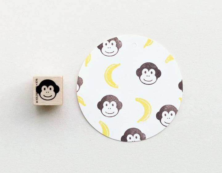 Stempel Affenkopf Perlenfischer