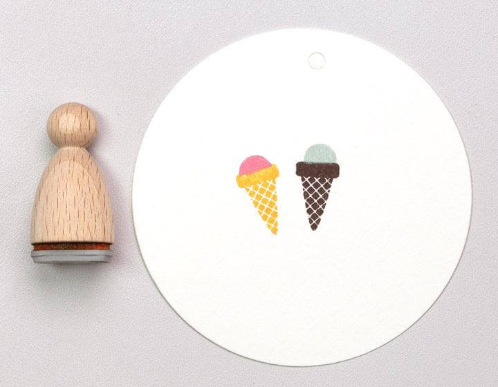 Stempel Eiswaffel Perlenfischer