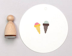 Stempel Eiswaffel Perlenfischer