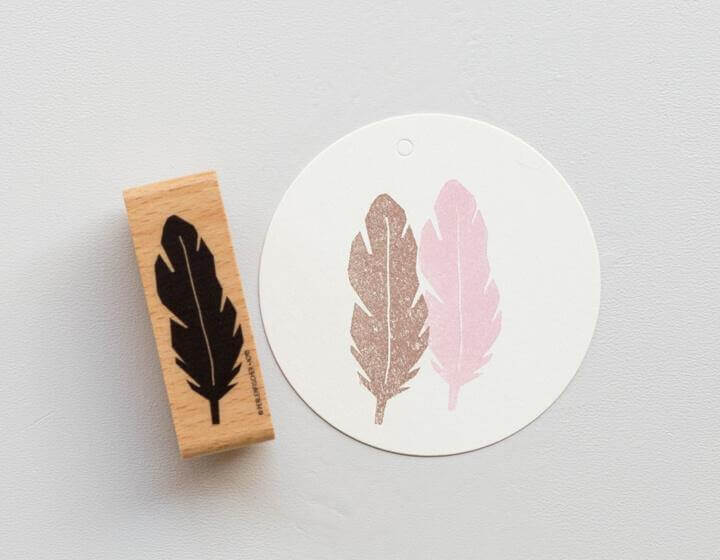 Stempel Feder Perlenfischer