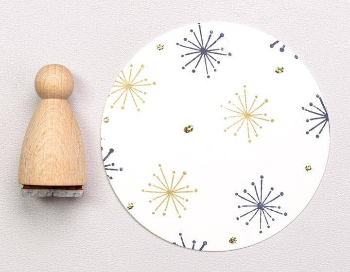 Stempel Flocke 6 Perlenfischer