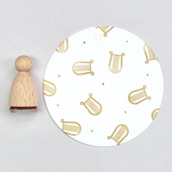 Stempel Harfe Perlenfischer