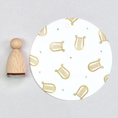 Stempel Harfe Perlenfischer