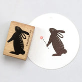 Stempel Hase stehend - A 213 Perlenfischer