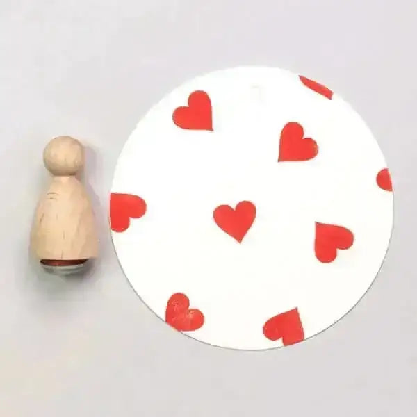 Stempel Herz Perlenfischer