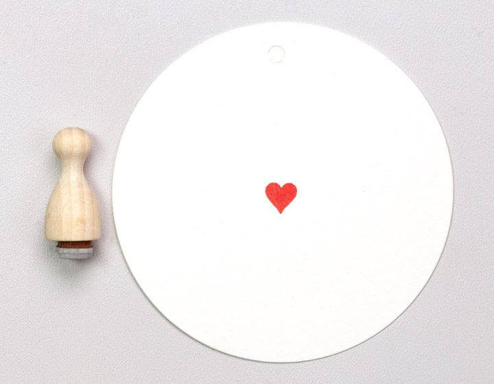 Stempel Herz mini Perlenfischer
