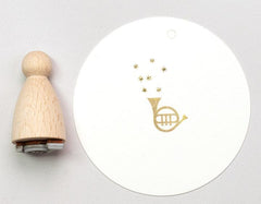 Stempel Horn Perlenfischer