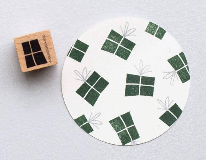 Stempel kleines Geschenk ohne Schleife Perlenfischer