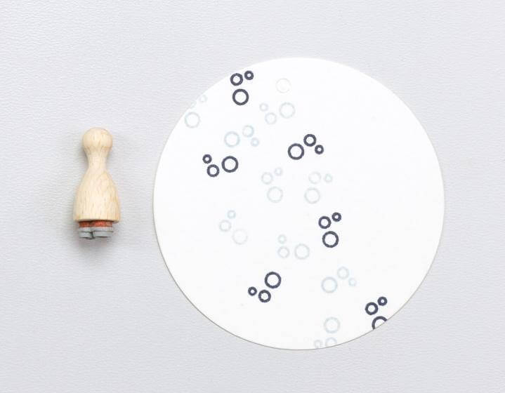 Stempel Luftblasen Perlenfischer