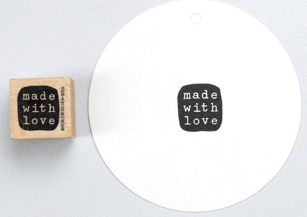 Stempel Made with Love Perlenfischer