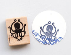 Stempel Oktopus Perlenfischer