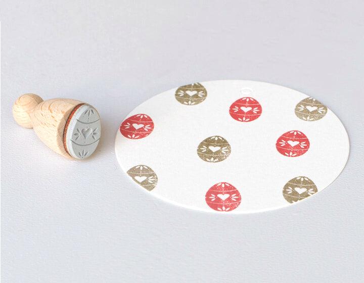 Stempel Osterei Herz Perlenfischer