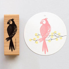 Stempel Papagei Perlenfischer