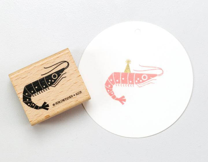 Stempel Scampi Perlenfischer