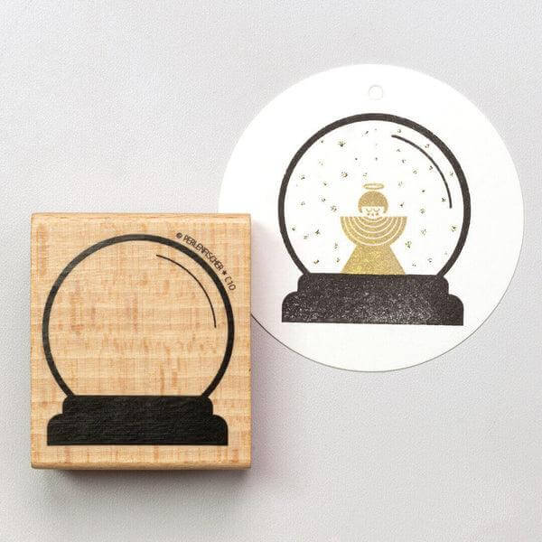 Stempel Schneekugel Perlenfischer