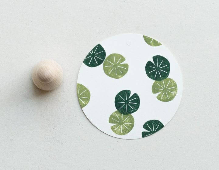 Stempel Seerosenblatt Perlenfischer