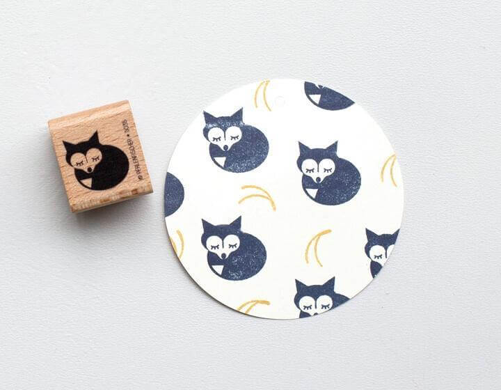 Stempel träumender Fuchs Perlenfischer