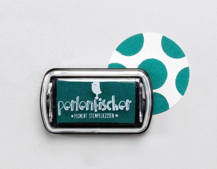 Stempelkissen smaragd mini Perlenfischer