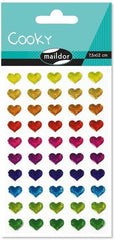 Sticker Glitzerherzen - Cooky Exaclair