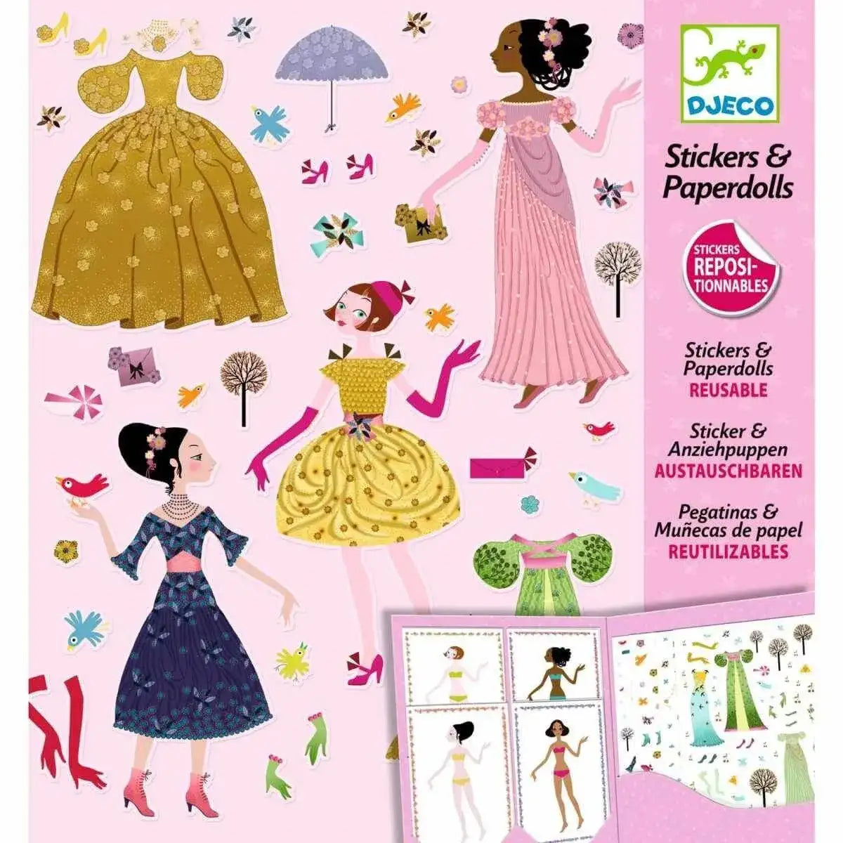 Stickerpuppen: Kleider 4 Jahreszeiten Djeco