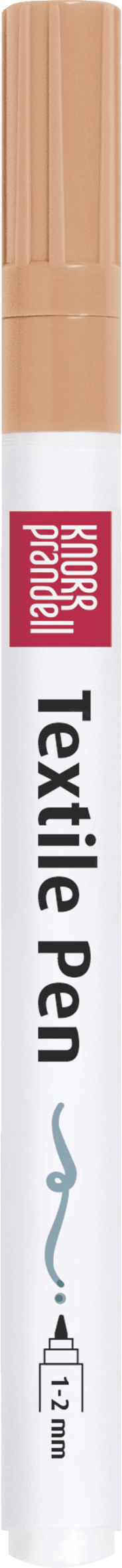 Textilstift einzeln dünn - apricot Baiers