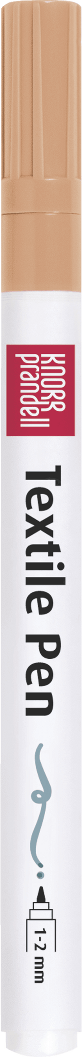 Textilstift einzeln dünn - apricot Baiers