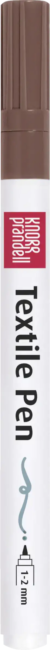 Textilstift einzeln dünn - braun Baiers