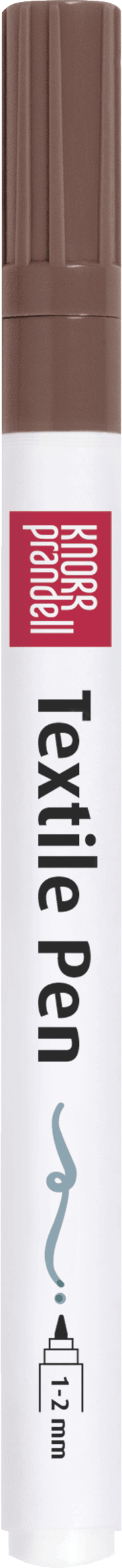 Textilstift einzeln dünn - braun Baiers