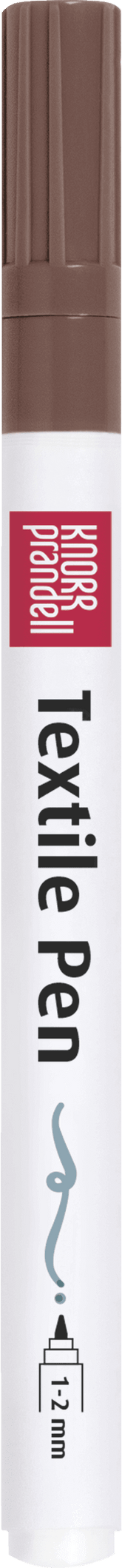 Textilstift einzeln dünn - braun Baiers